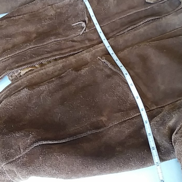 WEEKENDER Vintage  Mens jacket  suede Leather Sz M collar bomber - Picture 6 of 10